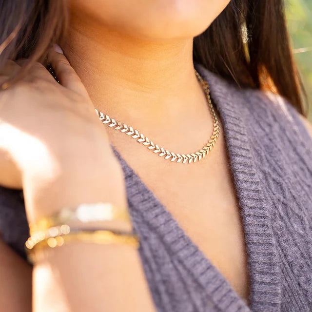 Chevron Chain Necklace