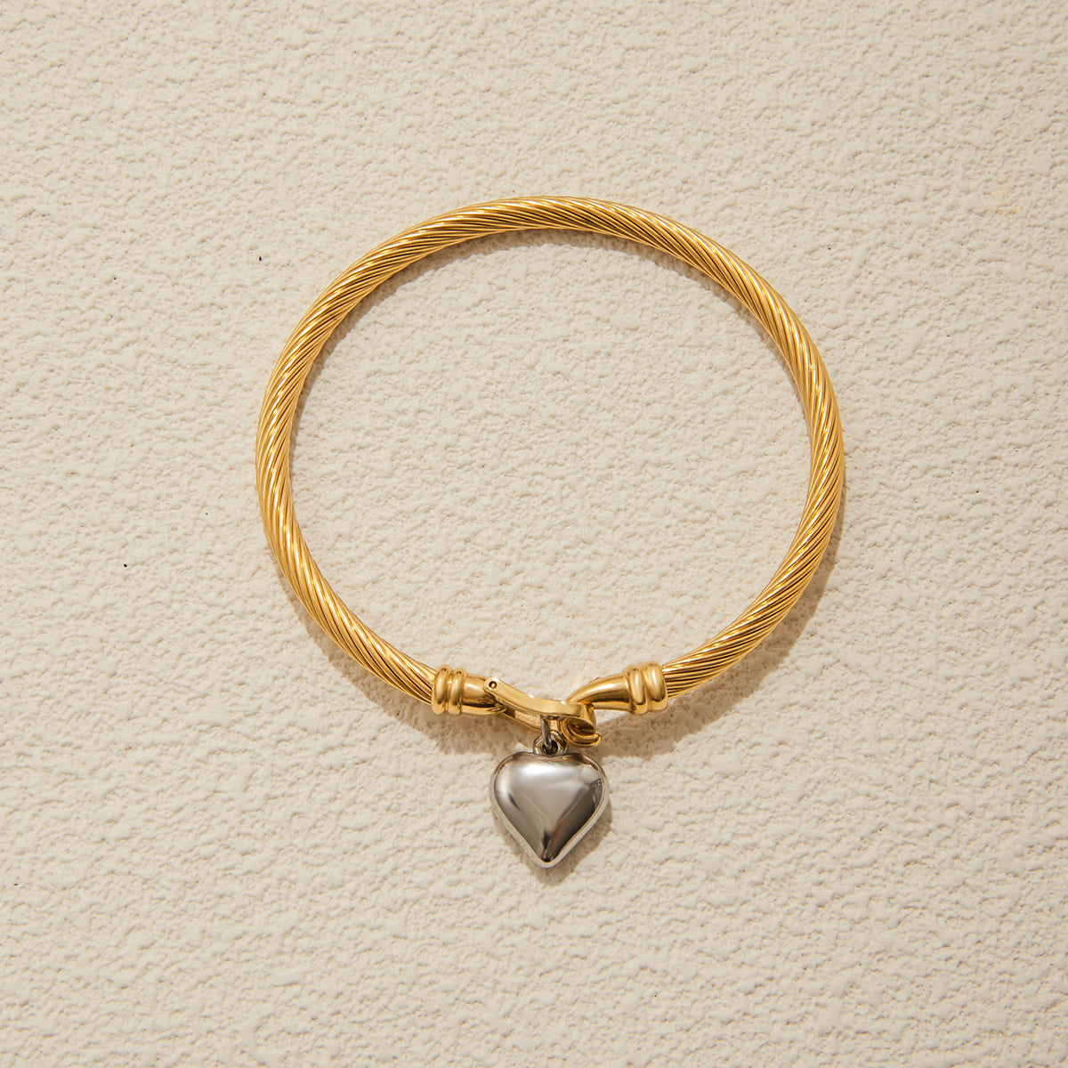 Bold Heart Horseshoe Bracelet