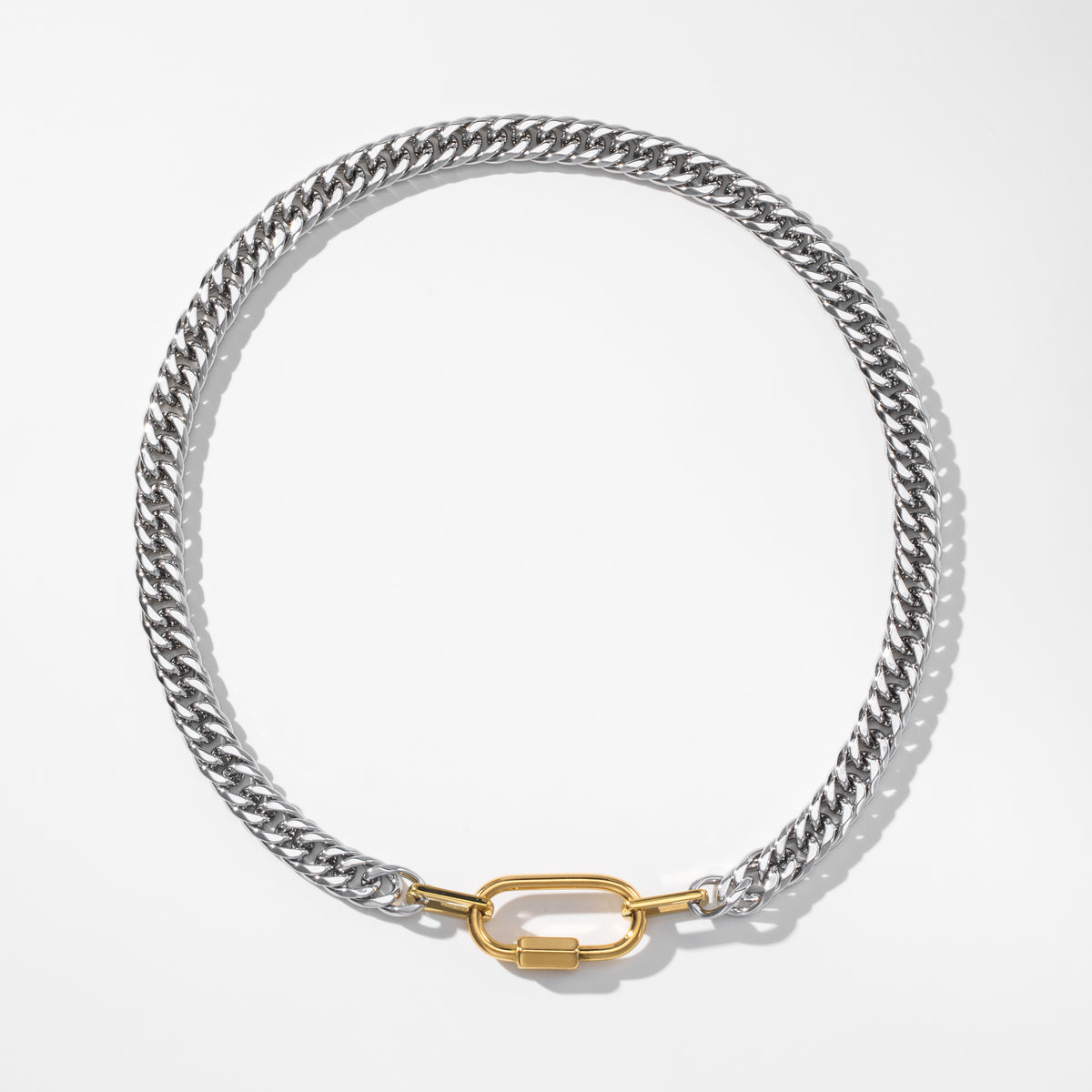 Carabiner Cuban Link Chain