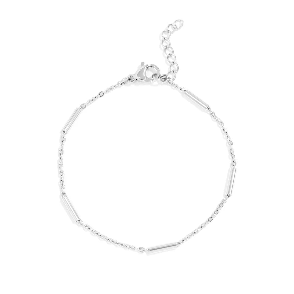 Round Bar Chain Bracelet