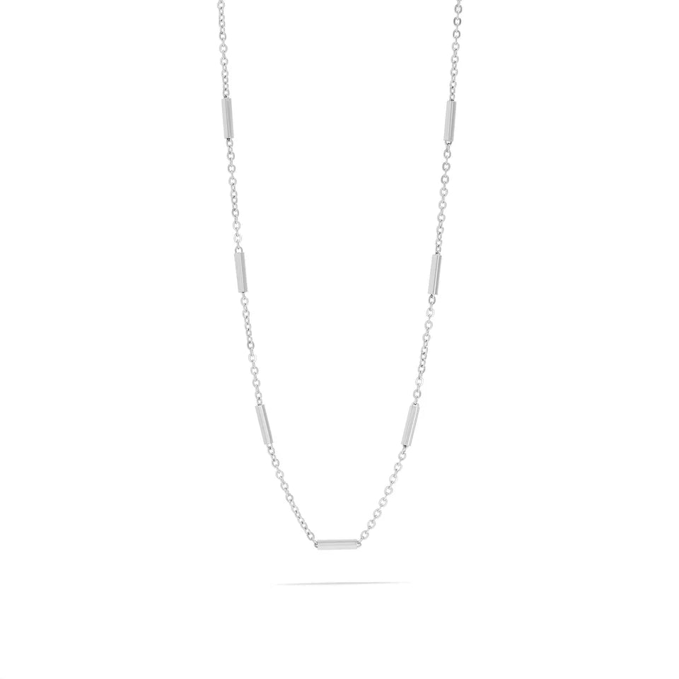 Round Bar Chain Necklace