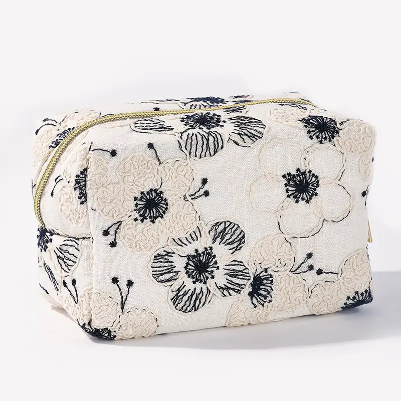 Embroidered Beauty Bag