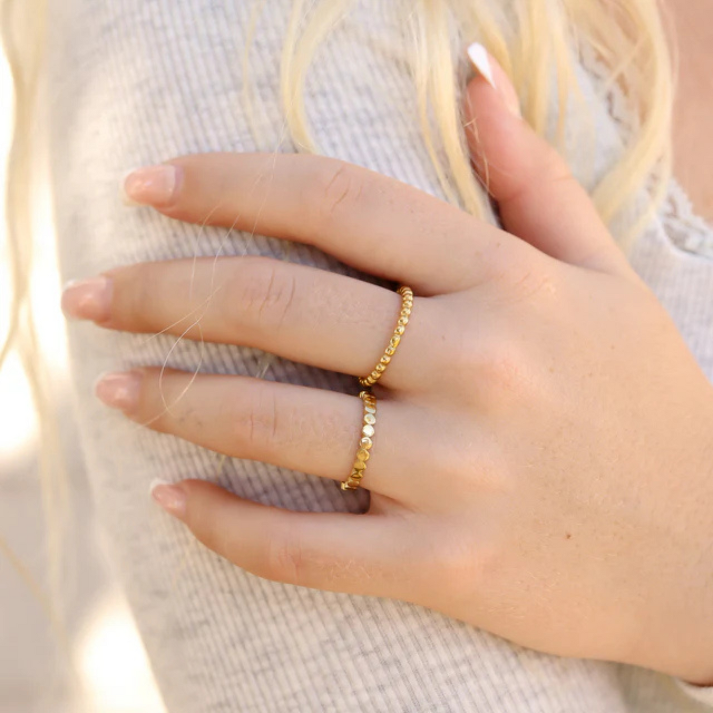 Beaded Stacking Ring