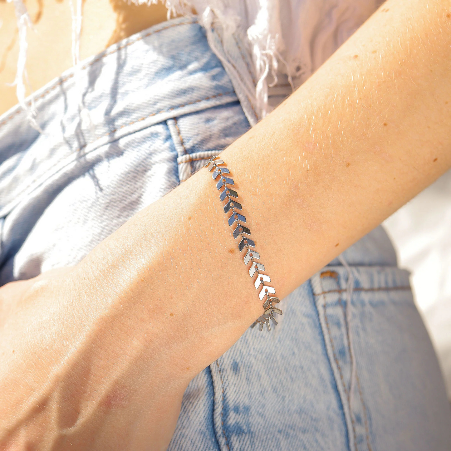 Chevron Chain Bracelet