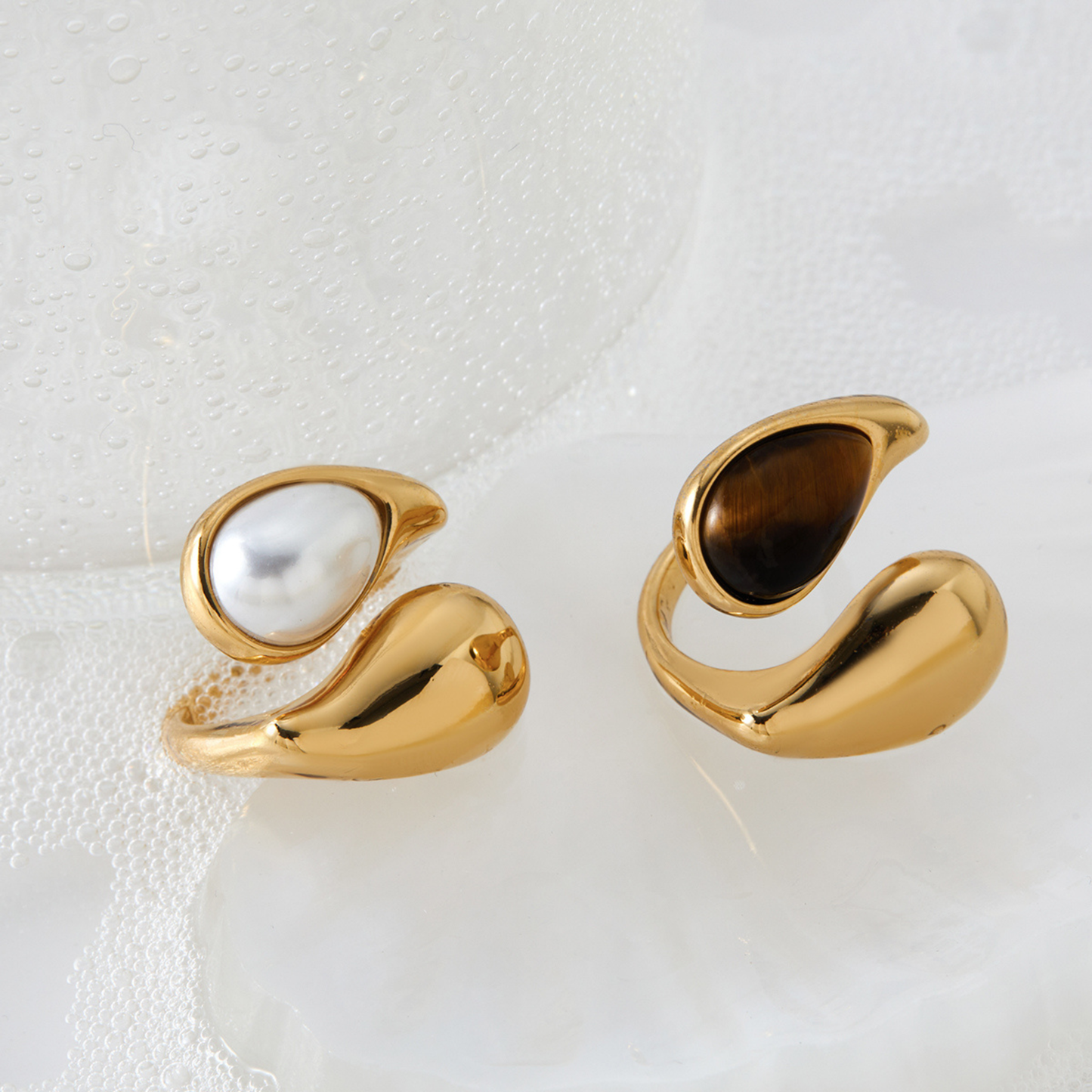 Pearl Bold Adjustable Ring