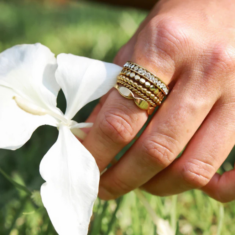 Beaded Stacking Ring