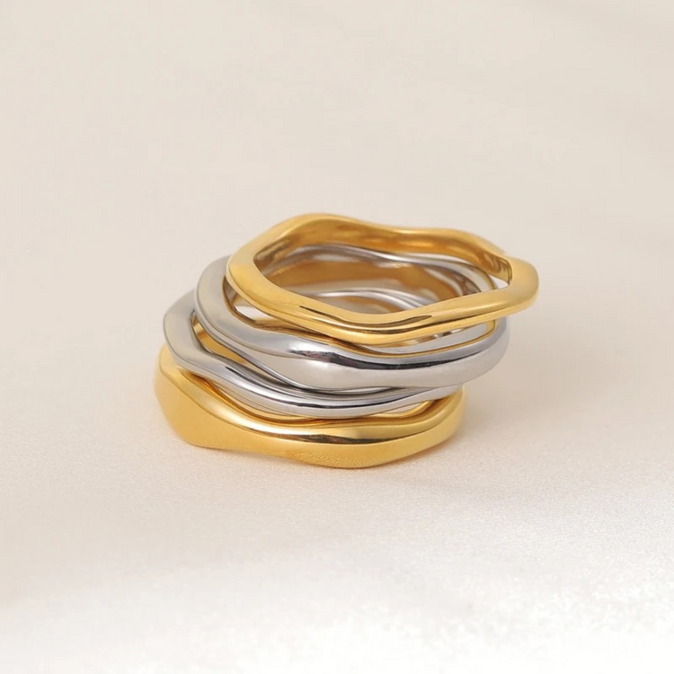 Wavy Stacking Ring