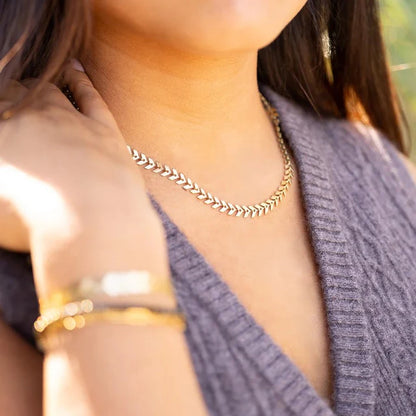 Chevron Chain Necklace