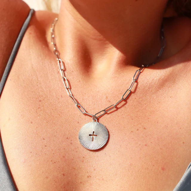 Cross Medallion Necklace