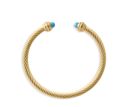 Twisted Turquoise Cuff