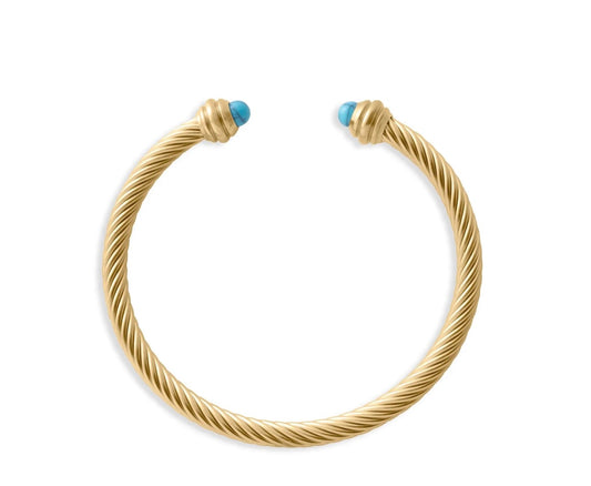 Twisted Turquoise Cuff