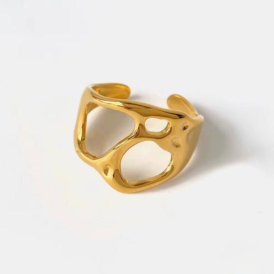 Open Abstract Adjustable Ring