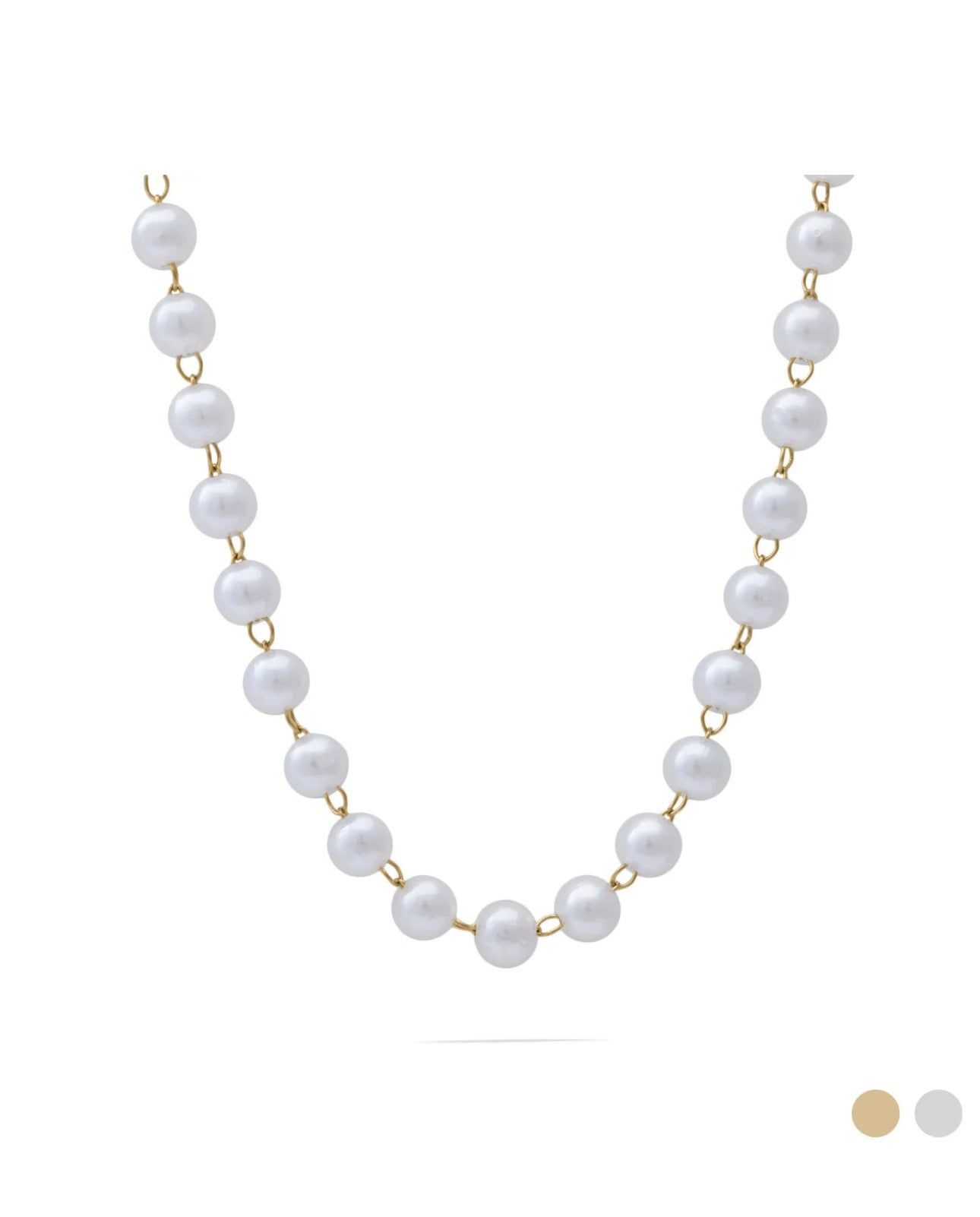 Glass Pearl Necklace