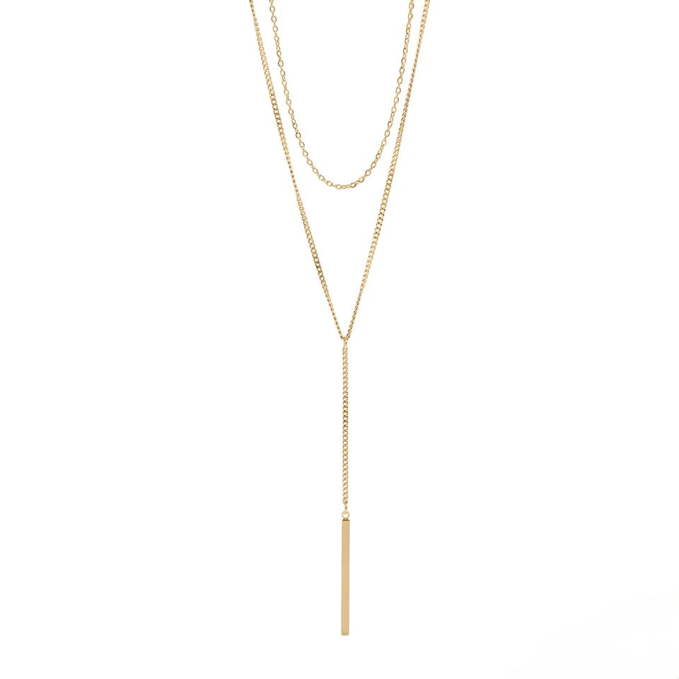 Bar Lariat Necklace