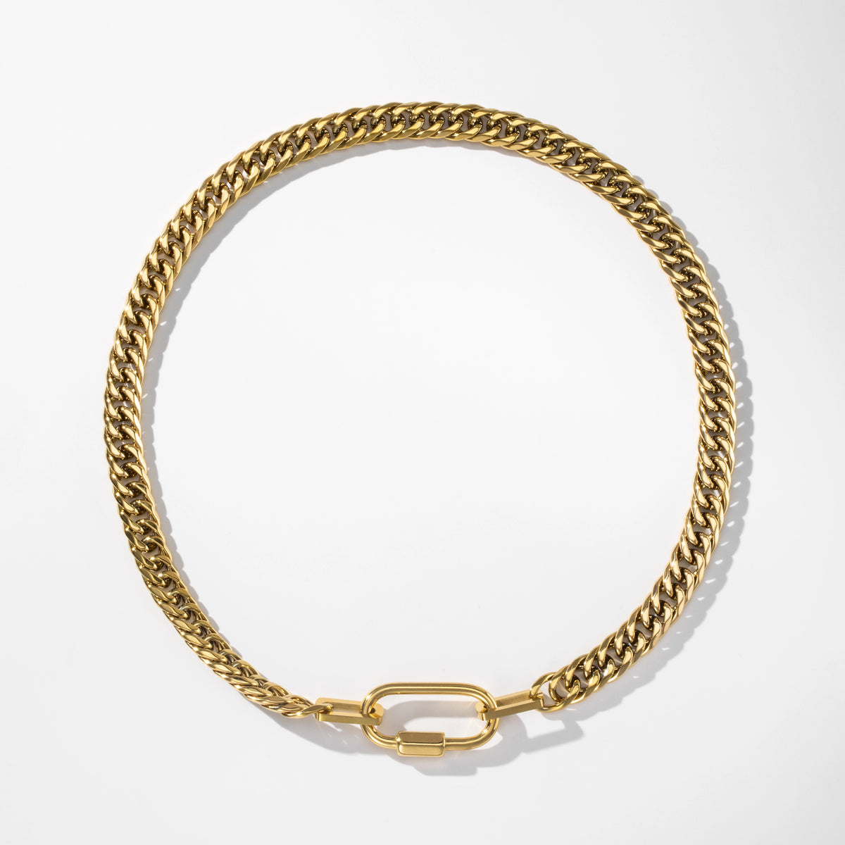 Carabiner Cuban Link Chain