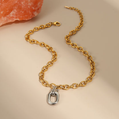 Single Bold Link Necklace