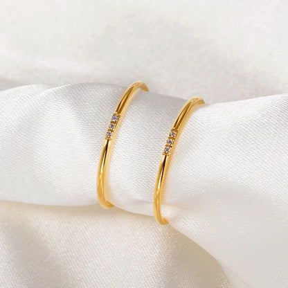 Tri Stone Stacking Ring