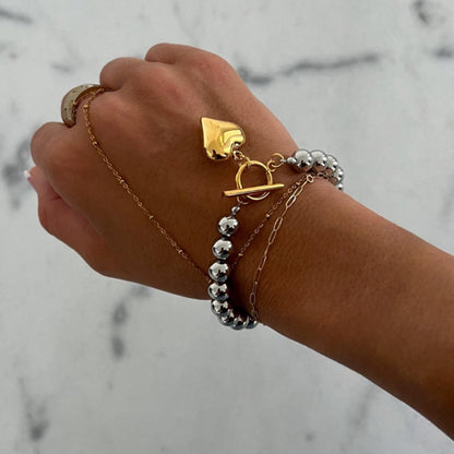 Bold Heart Bracelet