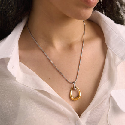 Abstract Pendant Necklace