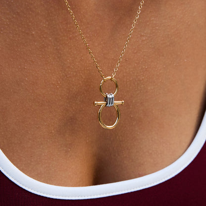 Mixed Toggle Link Necklace