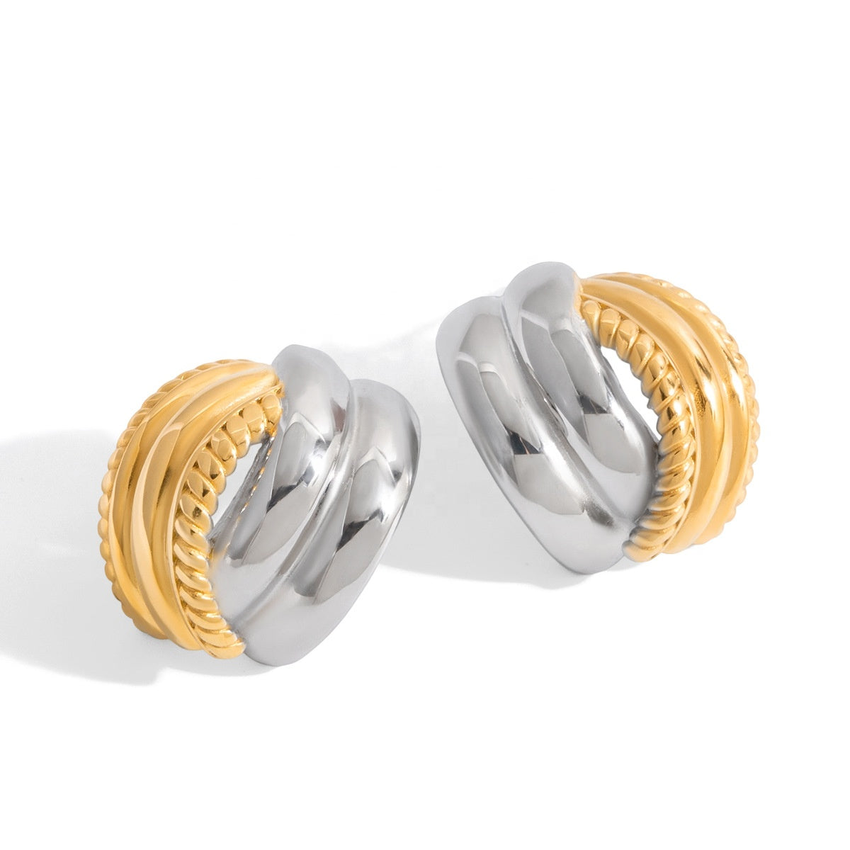 Bold Mixed Stud Earrings