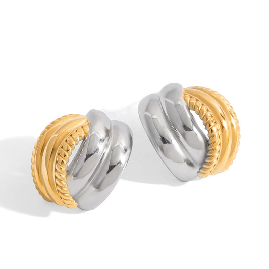 Bold Mixed Stud Earrings