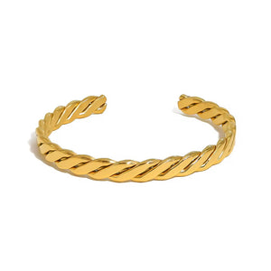 Flat Twist Cuff Bracelet