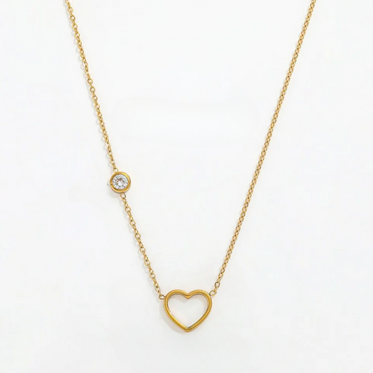 Hollow Heart Necklace