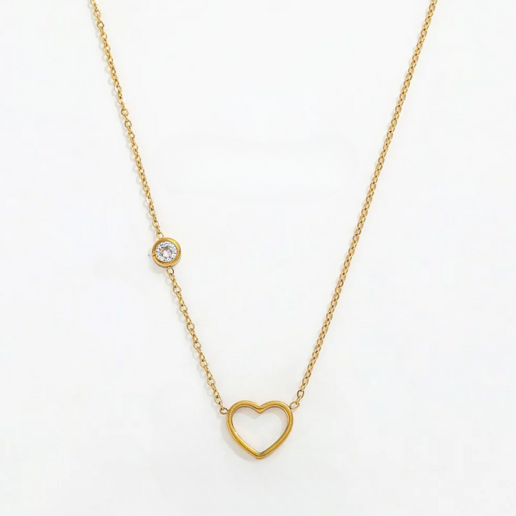 Hollow Heart Necklace