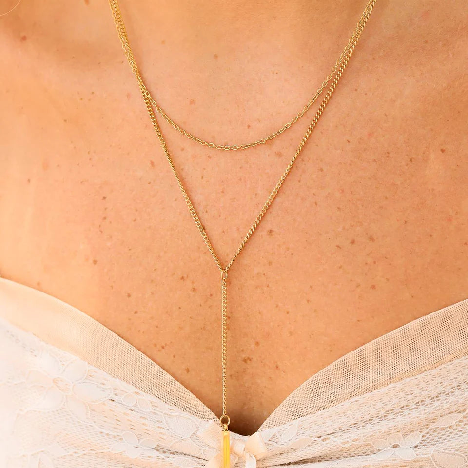 Bar Lariat Necklace