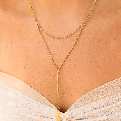 Bar Lariat Necklace