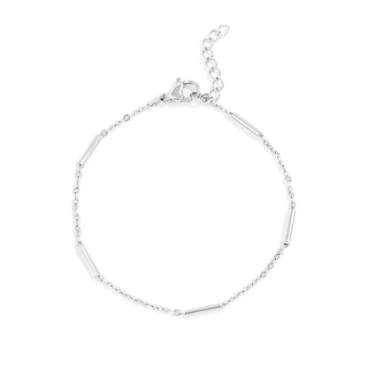 Round Bar Chain Bracelet