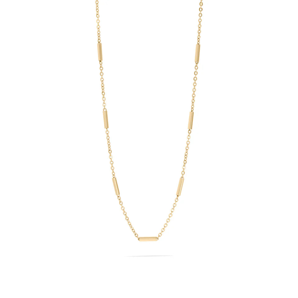 Round Bar Chain Necklace