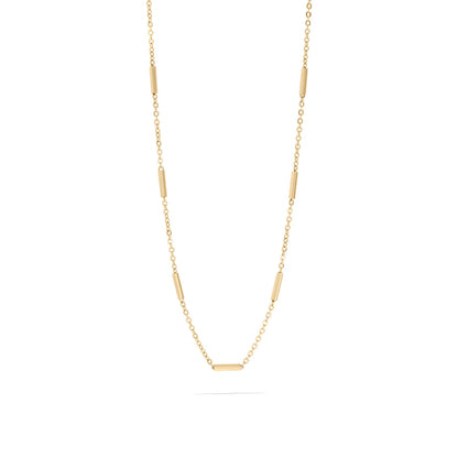 Round Bar Chain Necklace