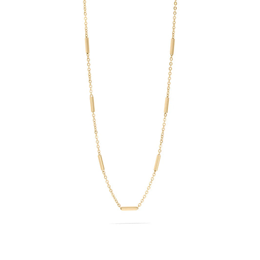 Round Bar Chain Necklace