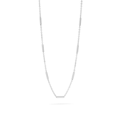 Round Bar Chain Necklace
