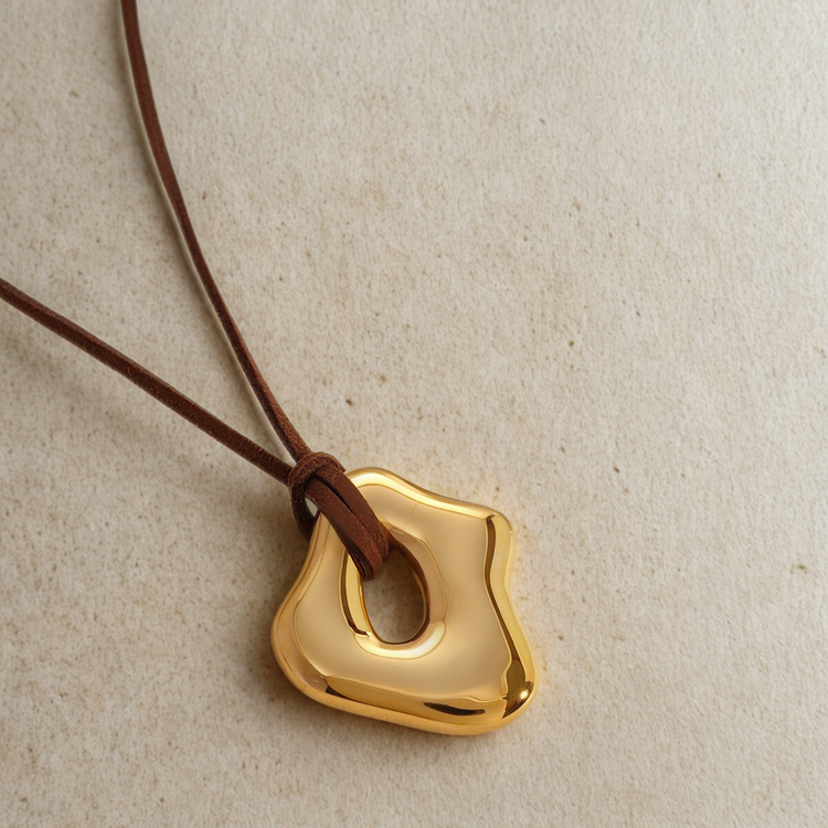 Abstract Cord Necklace