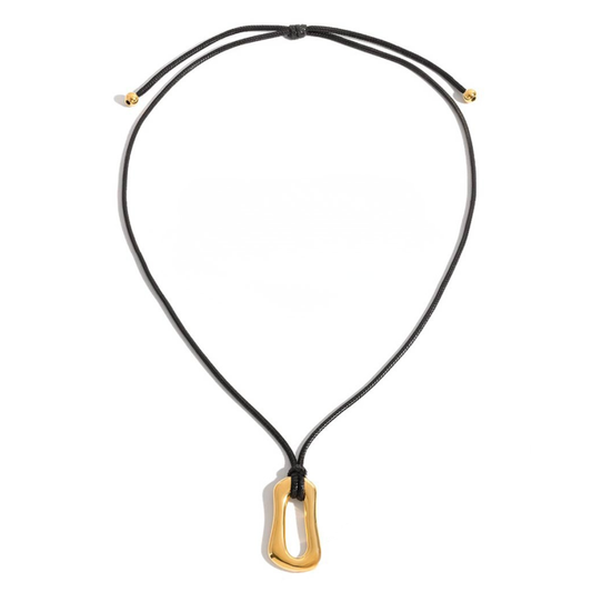 Abstract Cord Necklace