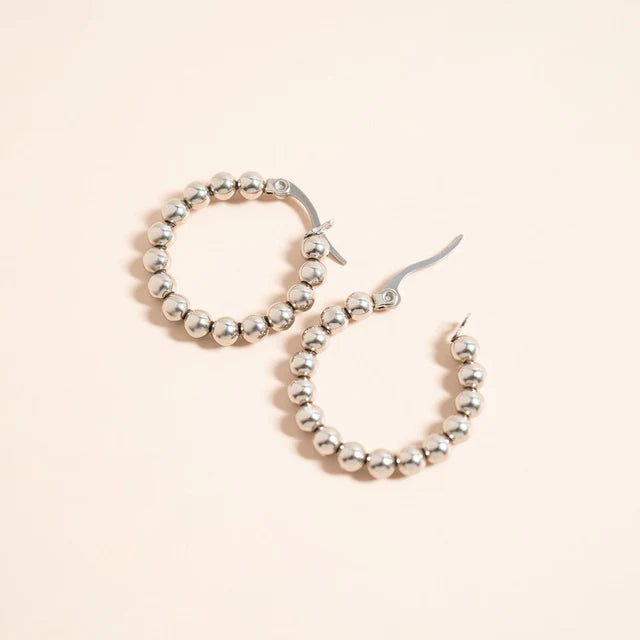 Beaded Hoops