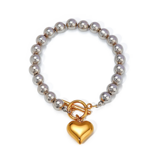 Bold Heart Bracelet