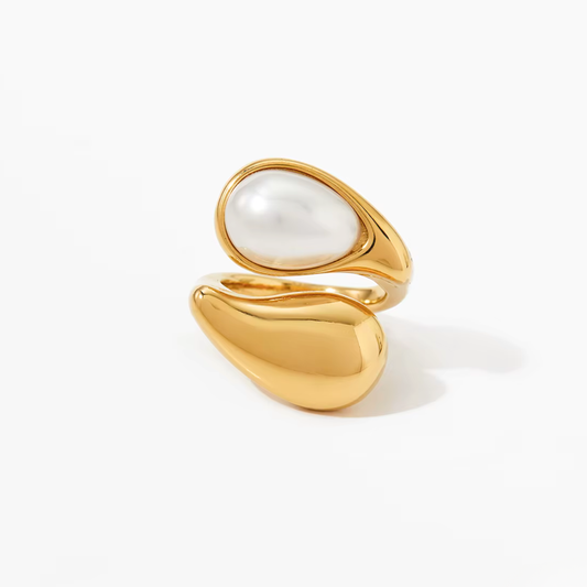 Pearl Bold Adjustable Ring