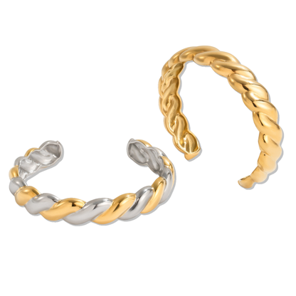 Bold Twist Cuff Bracelet