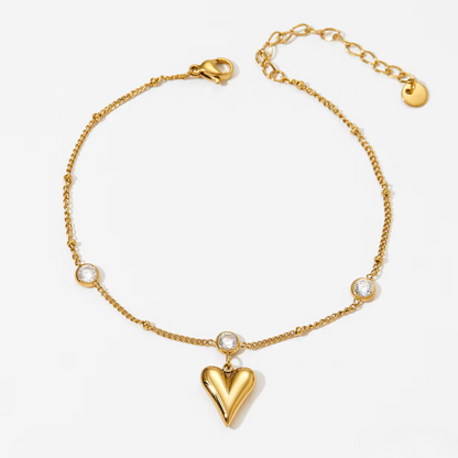 Dangle Heart Anklet