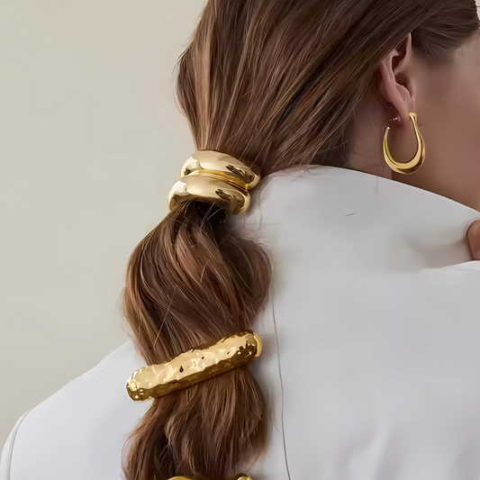 Hammered Hair Clip