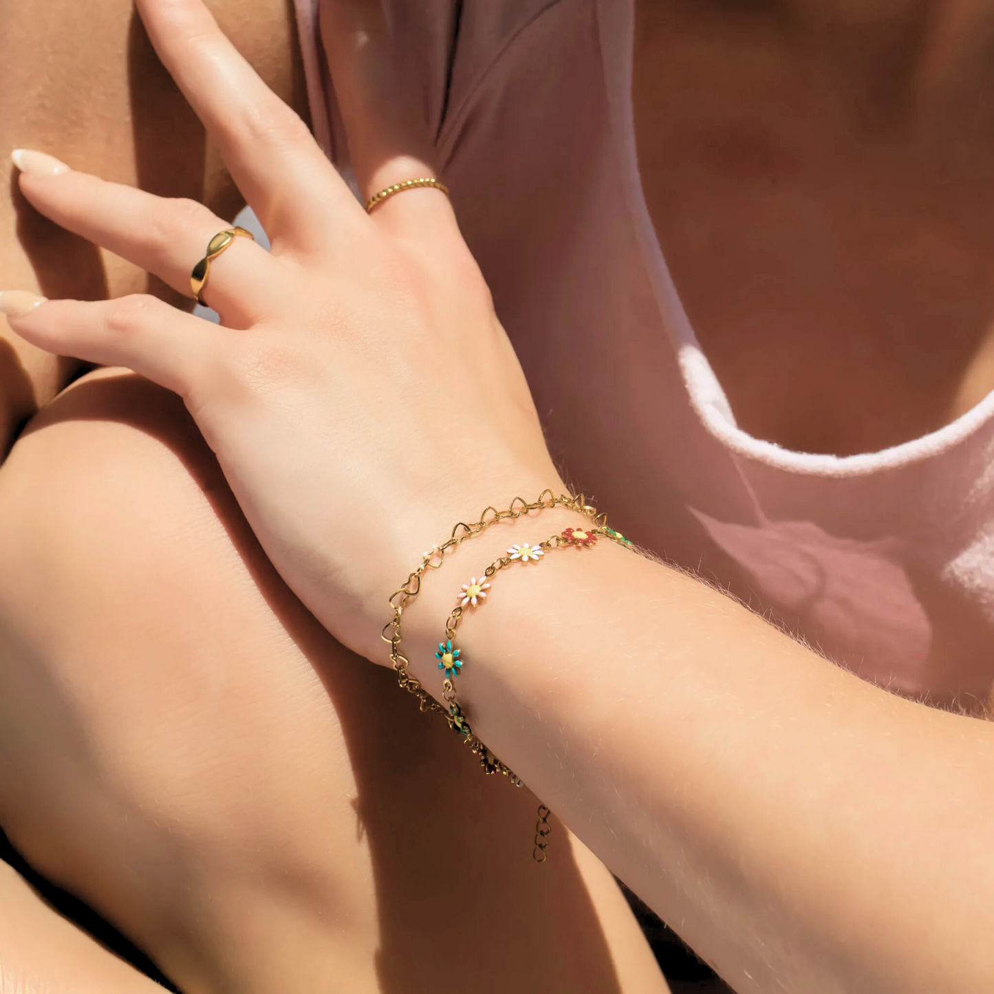 Heart Chain Bracelet