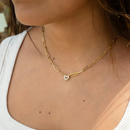 Heart Pavé Chain
