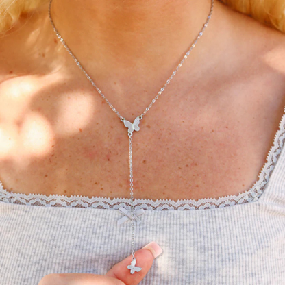 Butterfly Lariat Necklace