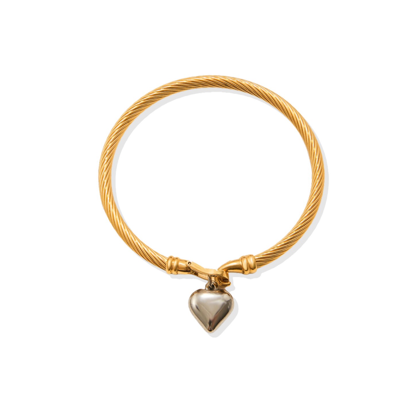 Bold Heart Cable Bracelet
