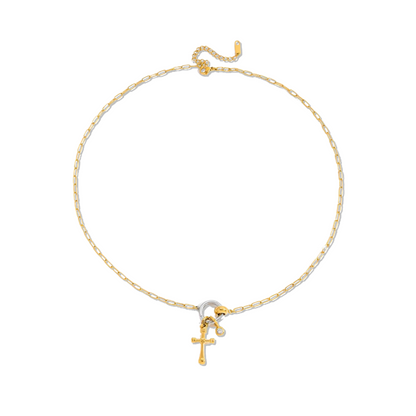 Mixed Paperclip Chain Necklace