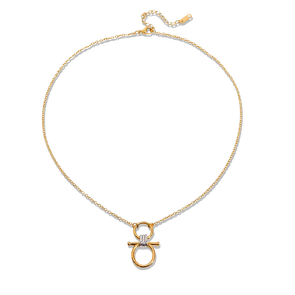 Mixed Toggle Link Necklace